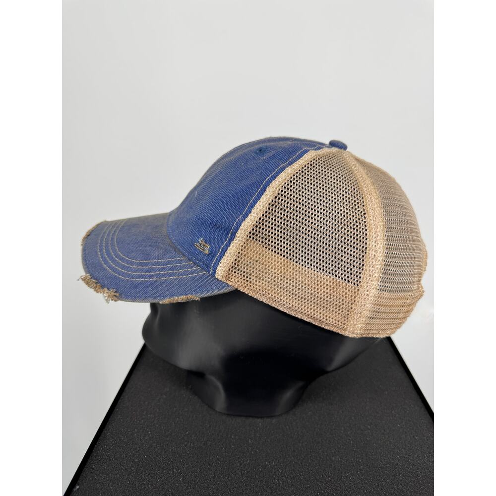 Mason Jar Label Vintage Distressed Blue Trucker Hat Adjustable Unisex NWOT - Picture 7 of 10